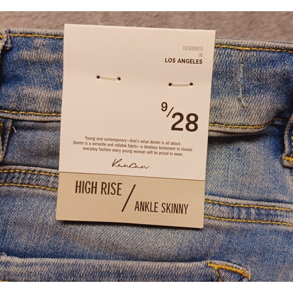 Kancan High Rise Ankle Skinny Women's Distressed Jeans Size 9/28 - Picture 6 of 9